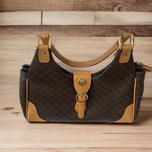Rioni Medium Buckle Satchel Purse Brown leather like new
